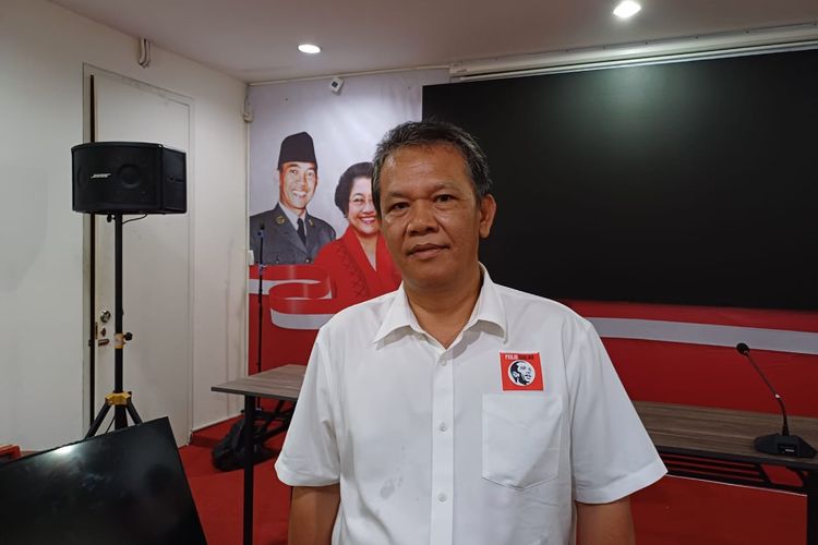 Ketua Umum Projo Ganjar Haposan Situmorang saat ditemui di Rumah Pemenangan Ganjar, Jalan Diponegoro Nomor 72, Menteng, Jakarta Pusat, Minggu (15/10/2023).