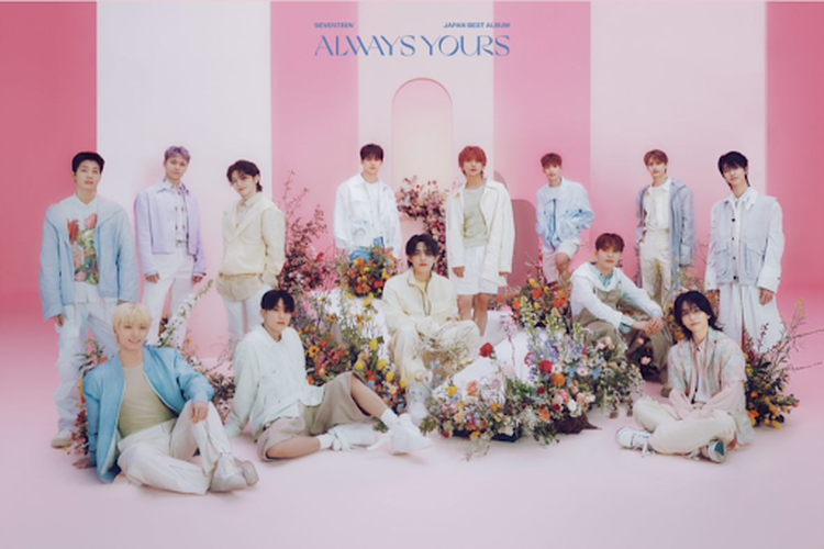 Boy band Seventeen dalam album terbarunya Always Yours. 