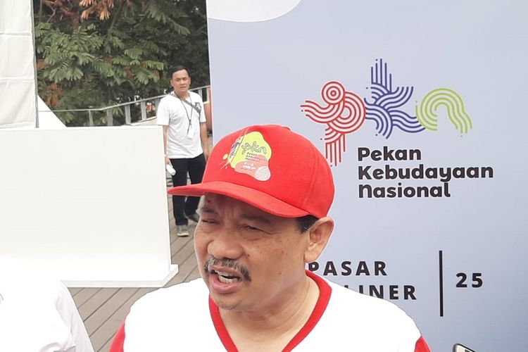 Sekretaris Jenderal Kemendikbud Didik Suhardi dalam pembukaan PKN di Kompleks Istora Gelora Bung Karno, Jakarta, Senin (7/10/2019).