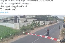 Video Viral Pemotor Tabrak Palang Pintu Perlintasan Kereta hingga Terlempar ke Rel, Ini Penjelasan KAI