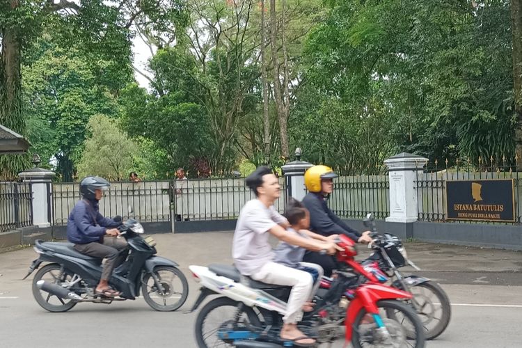 Situasi Istana Batu Tulis, Bogor, Jawa Barat jelang pengumuman capres PDI-P, Jumat (21/4/2023).