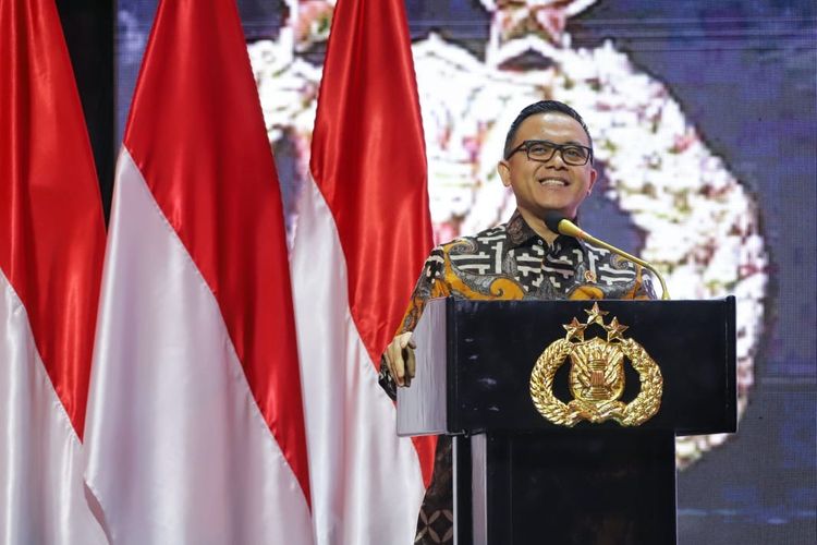 Menpan-RB Abdullah Azwar Anas saat menghadiri Rapat Pimpinan Polri di Jakarta, Kamis (29/2/2024).