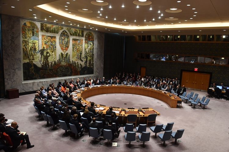 Suasana rapat Dewan Keamanan PBB di New York.