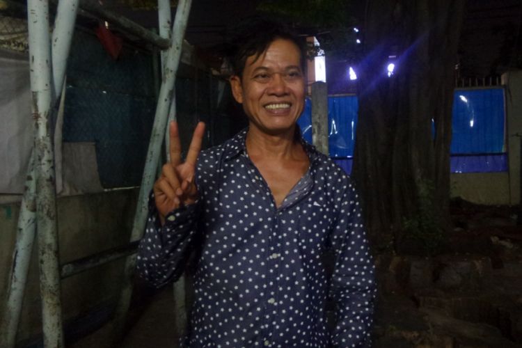 Tony Q dalam peluncuran album milik Iffi Puti, Hari Baru, di GOR Bulungan, Jakarta Selatan, Selasa (20/6/2017) malam.