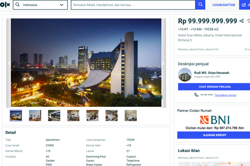 Surya Semesta Bantah Hotel Gran Meliá Jakarta Dijual