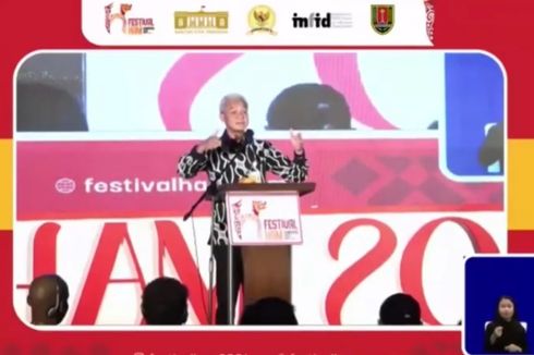 Hadiri Festival HAM 2021, Ganjar Pranowo Cerita Penyandang Disabilitas hingga Wadon Wadas