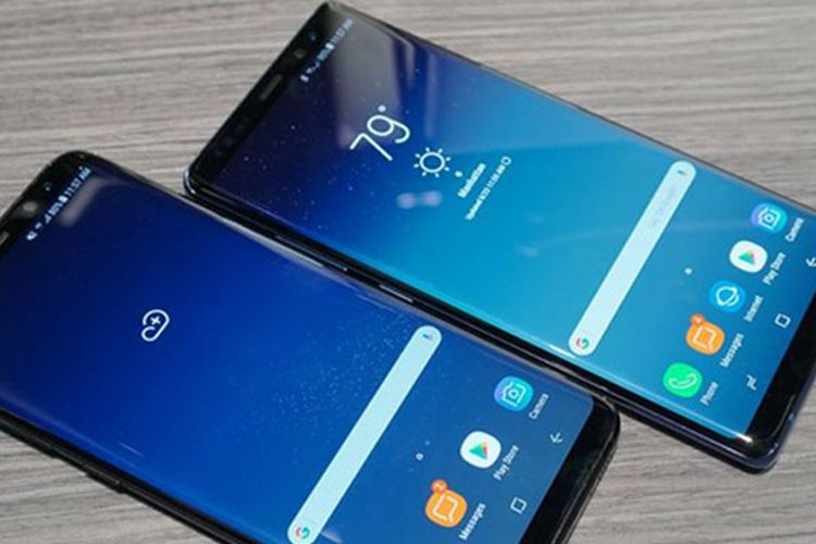 Samsung Galaxy Note8 dengan Infinity Display. (Reska K. Nistanto/KOMPAS.com)