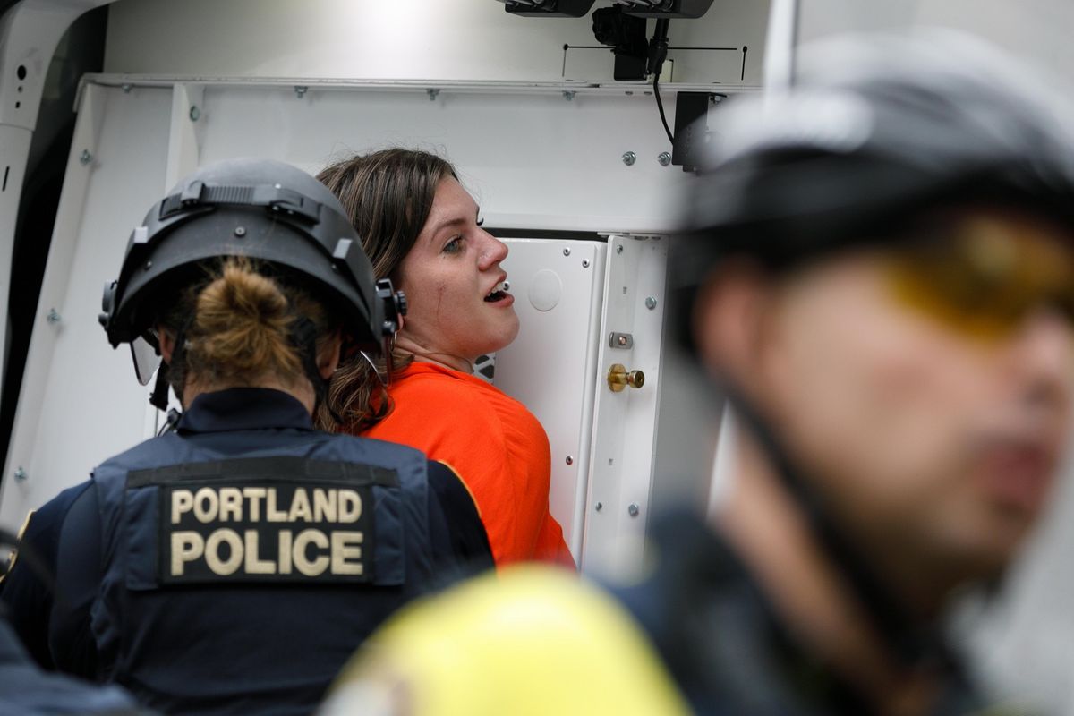 What started as a peaceful protest in Portland, Oregon morphed into an intense early morning confrontation between demonstrators and law enforcement.