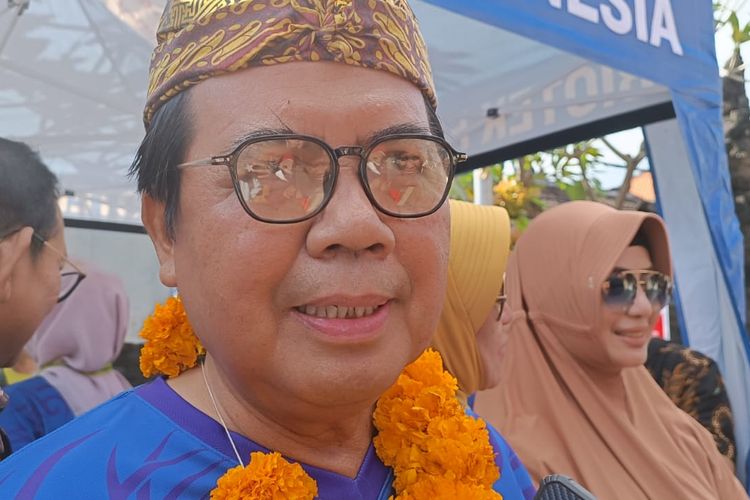 Ketua Mahkamah Agung (MA) Muhammad Syarifuddin saat ditemui seusai menghadiri acara bakti sosial Ikatan Alumni Universitas Islam Indonesia (IKA UII) di Tuban, Badung, Bali, pada Jumat (10/3/2023). Kompas.com/ Yohanes Valdi Seriang Ginta