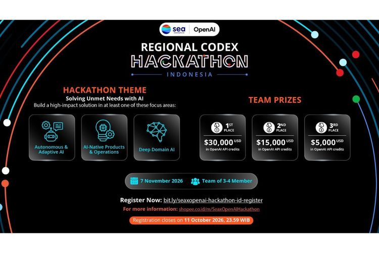 Sea dan OpenAI Buka Codex Hackathon Edisi Indonesia untuk Berdayakan Developer Lokal