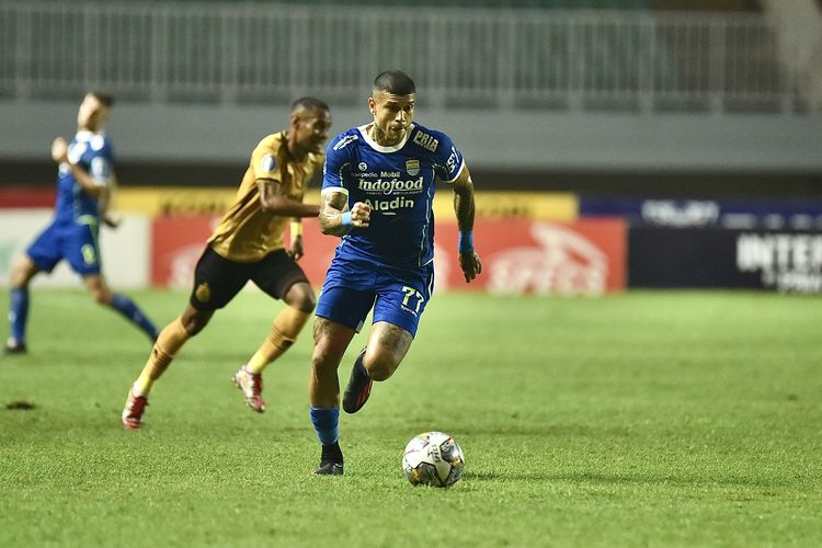 Penampilan Ciro Alves dalam laga Persib Bandung vs Bhayangkara FC dalam pertandingan tunda pekan ke-18 Liga 1 2022-2023, Jumat (24/3/2023) di Stadion Pakansari, Cibinong, Kabupaten Bogor.