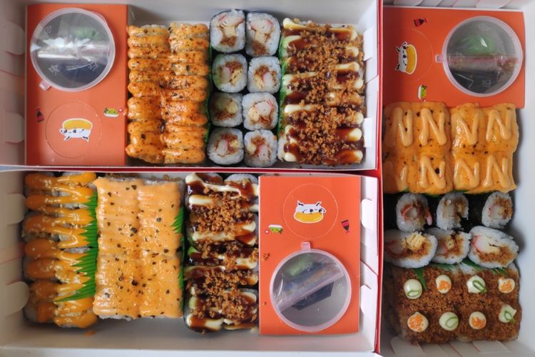 Sushi platter dari Sushi Yay! 