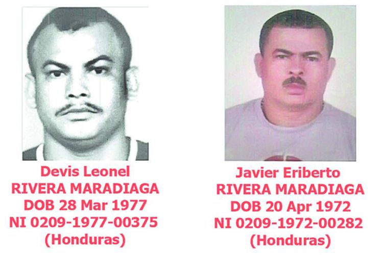 Devis Leonel Rivera Maridiaga dan saudara kandungnya Javier Eriberto Rivera Maridiaga