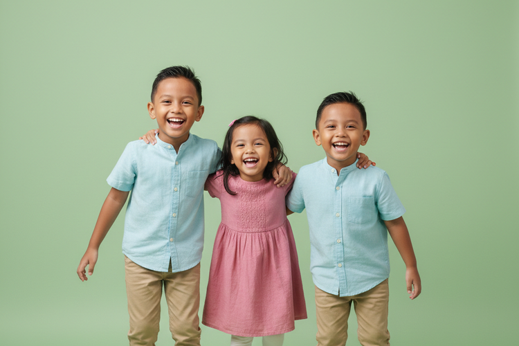 Ilustrasi kakak adik.