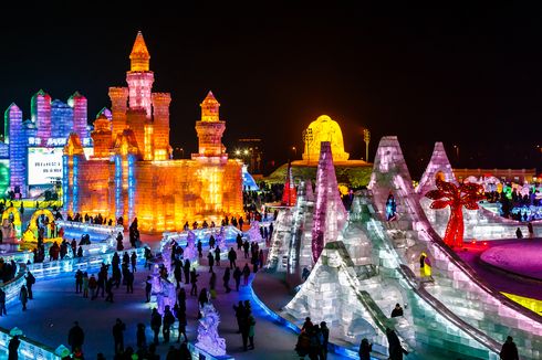 Harbin Snow and Ice Festival Ke-37 Tetap Diadakan di Tengah Pandemi