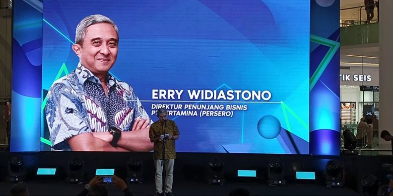 Direktur Penunjang Bisnis Pertamina Erry Widiastono pada penutupan SMEXPO 2023.