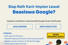 Beasiswa Google Career Certificates 2023 Dibuka untuk Umum, Yuk Daftar
