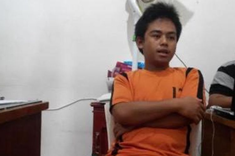 Foto Andri Sobari alias Emon (24), pelaku tindak kekerasan seksual kepada puluhan anak di wilayah Sukabumi dan sekitarnya, beredar melalui jejaring sosial Twitter.