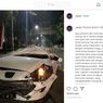 Aksi Nekat Fortuner Lawan Arah, Serempet dan Tabrak Mobil