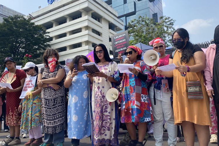 Massa Emak-Emak Berdaster Tolak MBG Bubar, Janji Bakal Demo Lagi