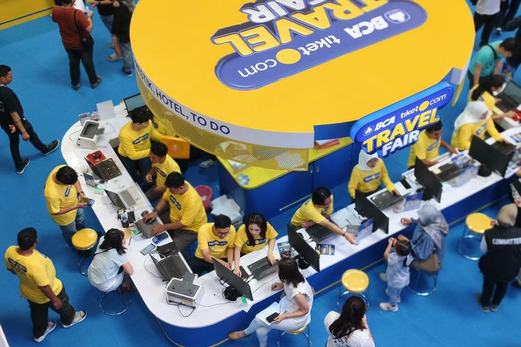 BCA Tiket.com Travel Fair 2025 digelar 2-4 Mei 2025 di Main Atrium, Gandaria City, Jakarta Selatan, Jumat (2/5/2025). 