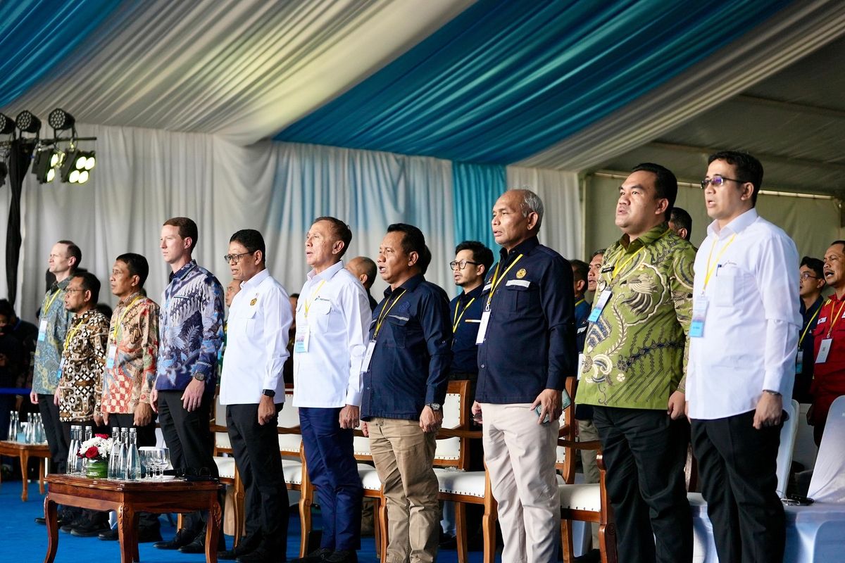 Acara Peresmian Peningkatan Produksi Minyak 30.000 Barel Blok Cepu yang diresmikan Presiden Prabowo Subianto.