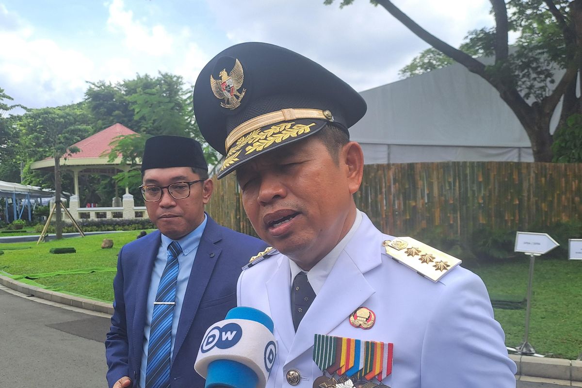 Gubernur Jabar Dedi Mulyadi usai dilantik di Istana, Jakarta, Kamis (20/2/2025).