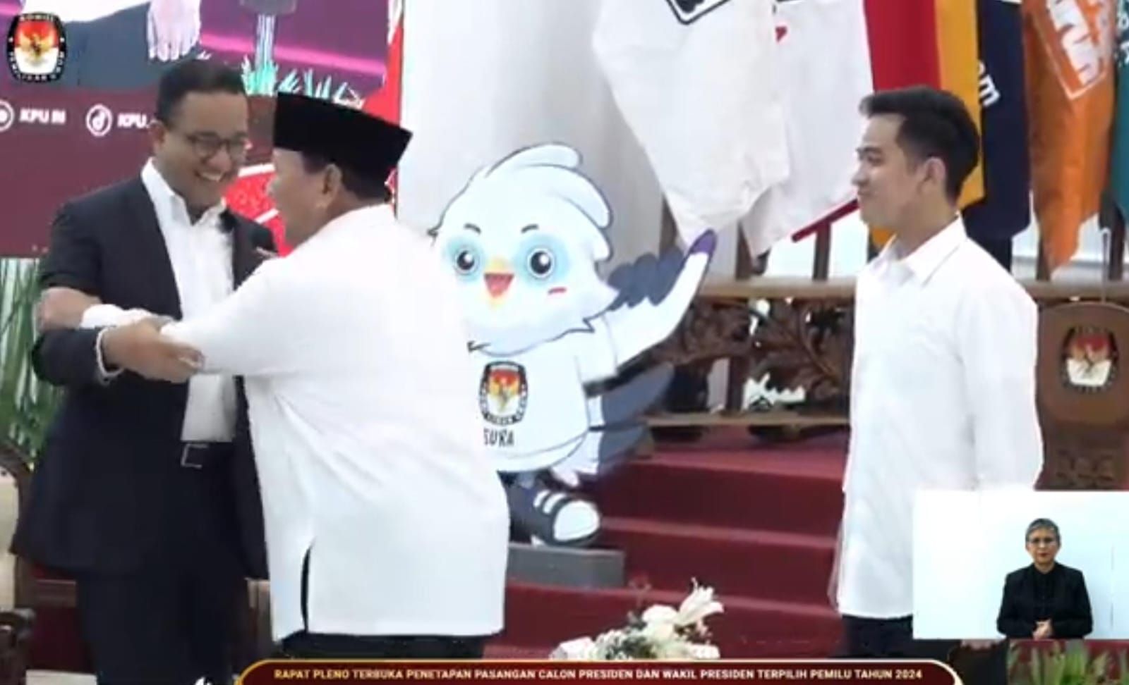 Prabowo Sangat Terkesan Anies-Muhaimin Hadiri Penetapan Hasil Pilpres 2024