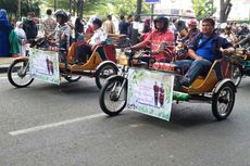 Ikut Kirab Budaya, 50 Pengemudi Becak Wajib Ikuti Tes Urine