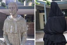 Diolok-olok Netizen, Patung di Sekolah Katolik Ditutup Kain