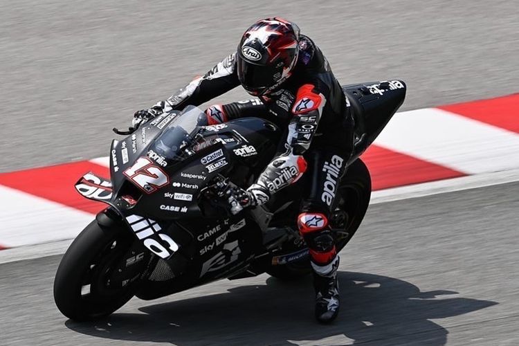 Maverick Vinales saat shakedown test di Sepang