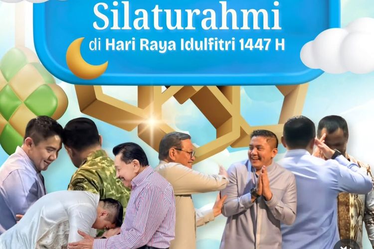 Seskab Teddy Unggah Momen Silaturahmi Lebaran Bareng Pramono hingga Hendropriyono