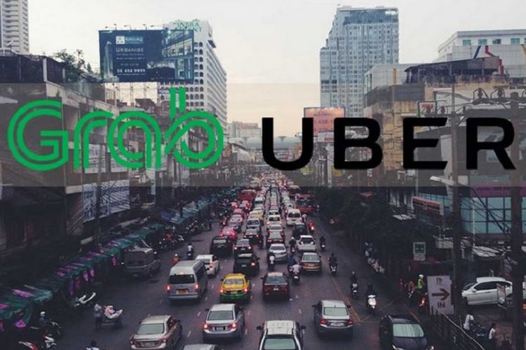 Grab dan Uber dikabarkan bakal merger di Asia Tenggara. 