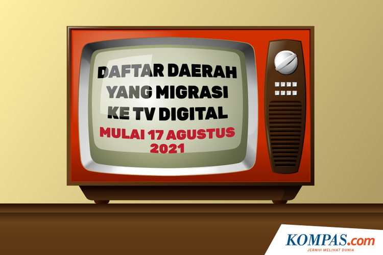 Daftar Daerah yang Migrasi ke TV Digital Mulai 17 Agustus 2021