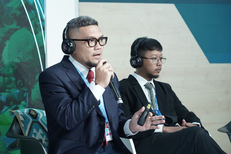 Corporate Secretary Pertamina New & Renewable Energy, Dicky Septriadi menjadi pembicara dalam panel yang diselenggarakan di ICESCO Pavillion dalam rangkaian Konferensi Iklim PBB (COP 29) di Baku, Azerbaijan, Rabu (13/11/2024).
