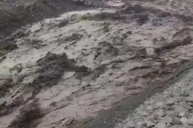 Banjir lahar Gunung Semeru di Lumajang, Rabu (31/1/2024)