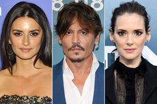 Penelope Cruz dan Winona Ryder Bela Johnny Depp dalam Kasus Dugaan KDRT