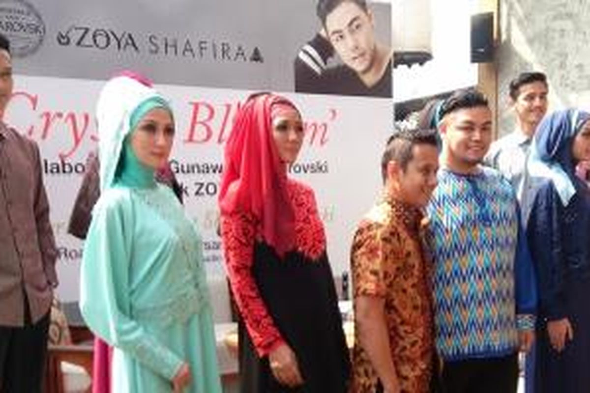 Acara jumpa pers koleksi Crystal Blossom oleh label Zoya yang berkolaborasi bersama Ivan Gunawan di restoran Bunga Rampai (20/5/2015).