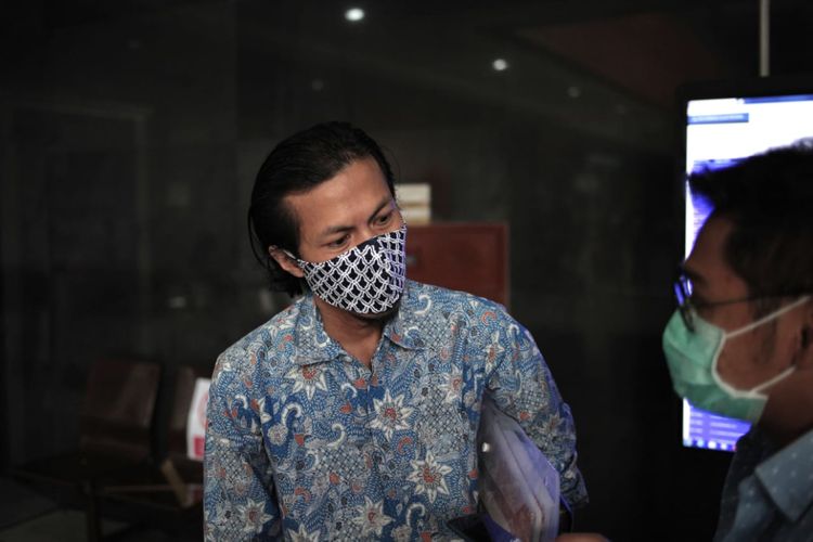 Pengurus PT Karya Citra Nusantara (dalam PKPU) Patra M. Zen di gedung Pengadilan Negeri Jakarta Pusat, Jumat (8/5/2020)