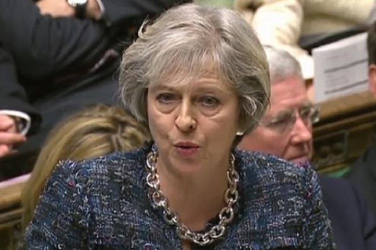 PM Inggris, Theresa May.