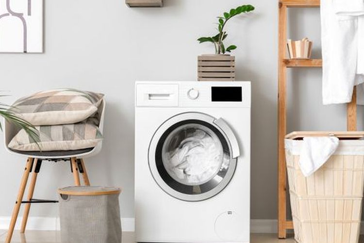 Ilustrasi mesin cuci.