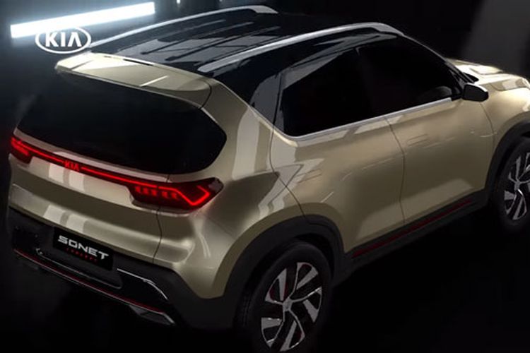 Hasil rendering Kia Sonet, kompak SUV baru yang meluncur Agustus 2020.