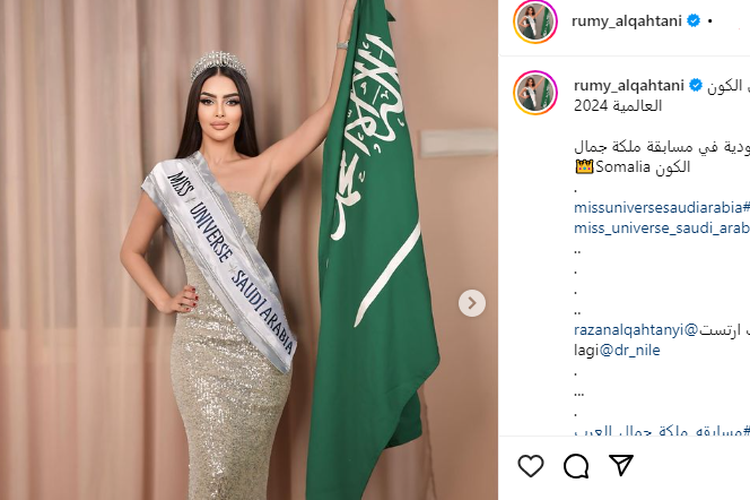 Sosok Rumy Alqahtani, Wakil Pertama Arab Saudi dalam Ajang Miss Universe