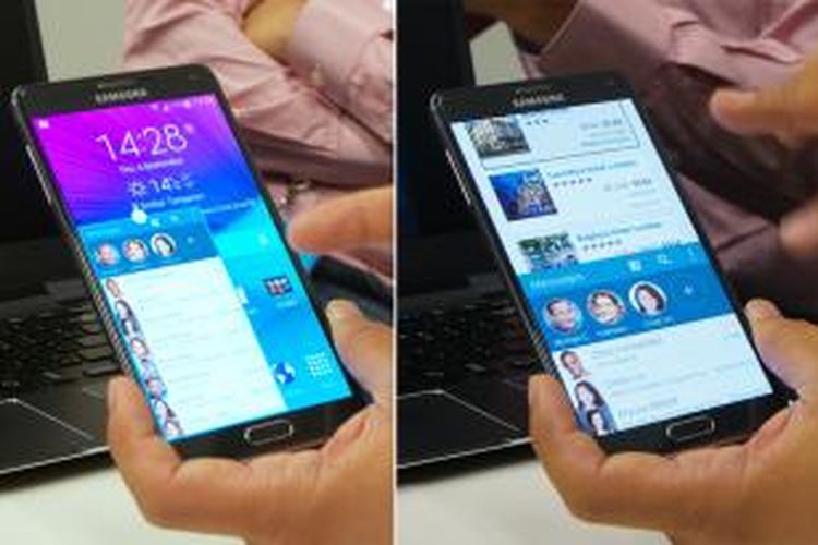 Fitur multiwindow pada Samsung Galaxy Note 4 dapat menampilkan lima aplikasi sekaligus dalam satu tampilan layar.