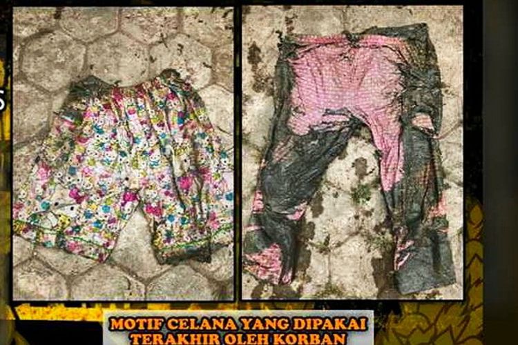 Motif Pakaian terakhir korban mayat wanita yang ditemukan di Senggigi Lombok Barat