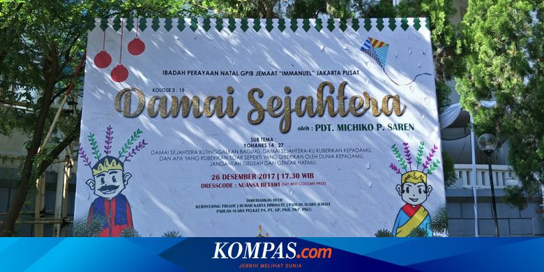 Angkat Tema Damai Sejahtera Gpib Immanuel Ingin Jakarta Damai Usai Pilkada Ini adalah hari natal tahun 2.