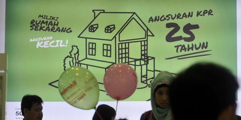 Angsuran KPR hingga 25 tahun ditawarkan perbankan saat pameran bertajuk BTN Property Expo 2013 di Jakarta, Minggu (10/2/2013). Perbankan masih mengandalkan kredit pemilikan rumah atau KPR sebagai salah satu penopang pertumbuhan pinjaman.


