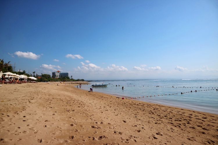 Ilustrasi Pantai Segara Ayu, Sanur, Bali, Jumat (28/9/2018).