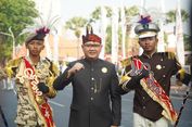 Marching Band Gemantara Dharma Praja SMAN 2 Taruna Pamong Praja Jatim Tampil Memukau di Peringatan Hari Jadi Ke-81 Provinsi Jatim