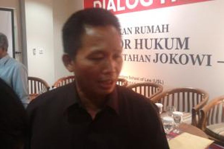 Kepala Divisi Hukum Polri Irjen (pol) Moechgiyarto, dalam sebuah dialog hukum, di Kuningan, Jakarta Selatan, Rabu (19/11/2014).